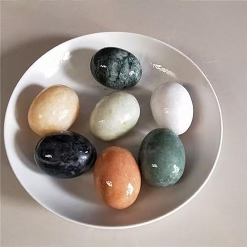 SUTEBUY Natural Stone Decorative Balls 2inch 3PCS Set