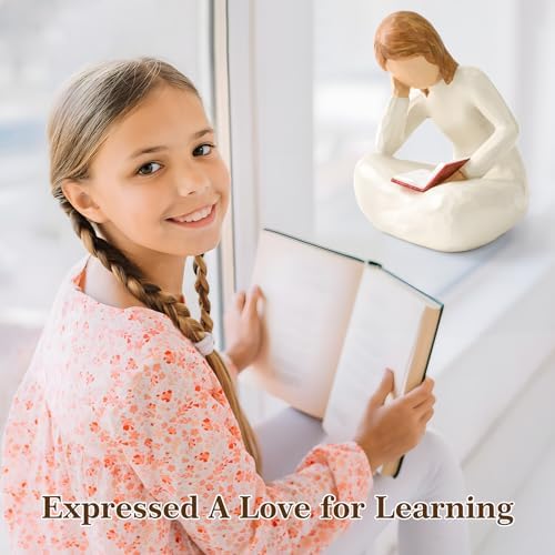 Cuayaes Reading Thinker Statue for Book Lovers 1