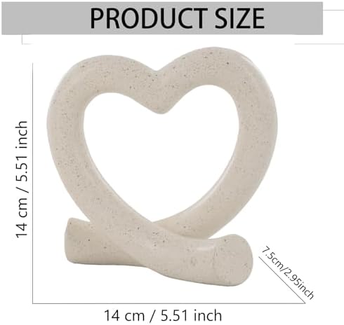 Heart Sculpture Home Decor - Romantic Gift for Lover