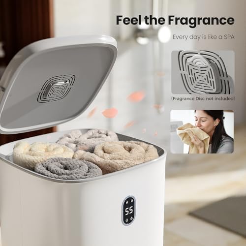 AGLUCKY Towel Warmer with 40L Capacity and LCD Screen