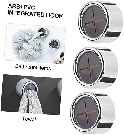 KALLORY 3Pcs Adhesive Towel Holder Rack with Punch Design