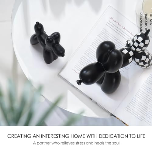 Notakia Balloon Dog Ceramic Statue Home Decor