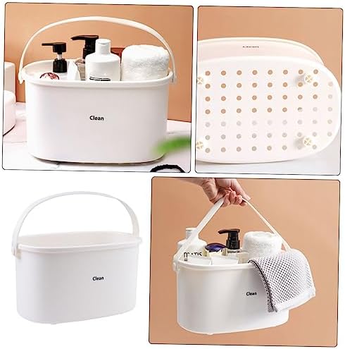 1Pc Portable Plastic Bathing Basket with Efficient Drain