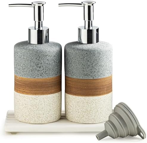 Cormomu Ceramic Soap Dispenser Set 2 Pack