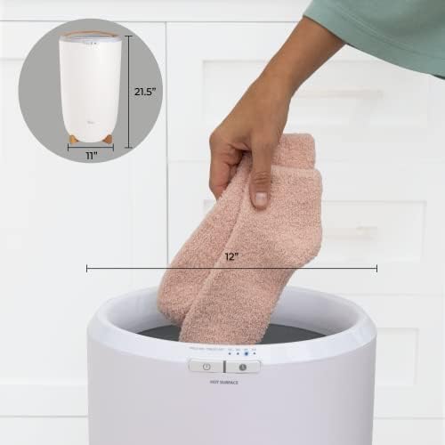 Zadro Large Towel Warmer Bucket Timer Electric Towel Heater for Bathroom Auto Shut Off