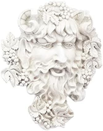 Design Toscano Bacchus Wall Sculpture 12 Inch Tall Cast Stone Resin Antique Finish