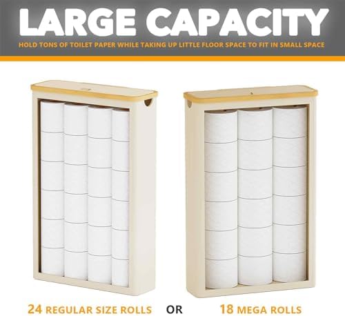 SpaceAid Extra Large Toilet Paper Holder with Lid