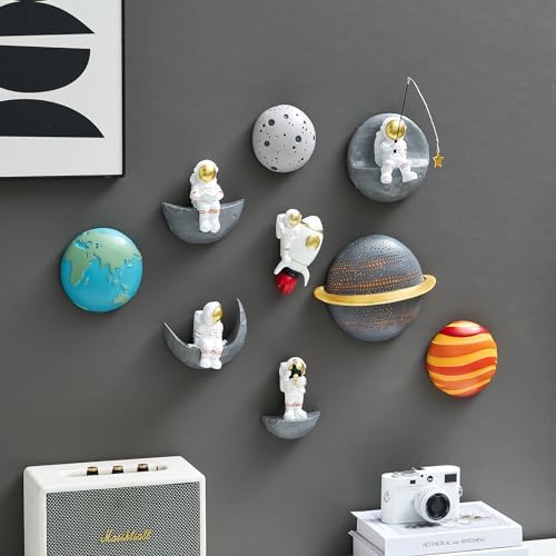 FJS Astronaut Wall Decor Set of 5 3D Space Art