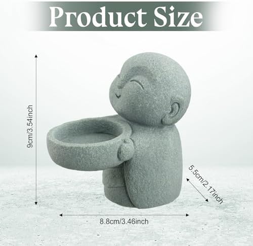 Landical Buddha Sandstone Statue for Feng Shui Decor