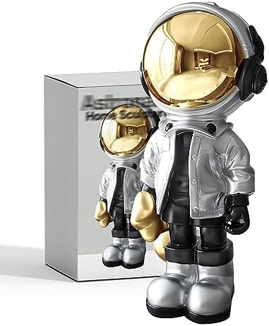EZ4ENCE Figurine Statue Astronaut Sculpture Spaceman Decor