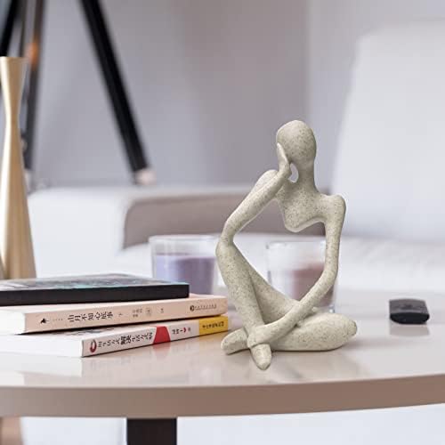 Sandstone Resin Abstract Thinker Statue Home Decor