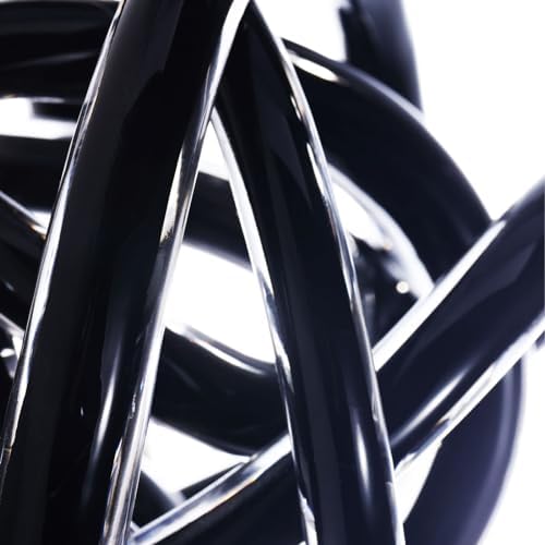 Luxury Lane Infinity Knot Decorative Glass Ball 4 inch