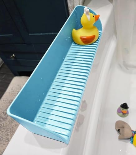 Roslim Splash Guard for Bathtub Sink 2 Pack Blue