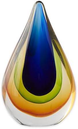 Zingz Thingz Teardrop Glass Dcor 4x2x65