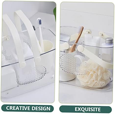 HEALLILY Portable Plastic Shower Basket with Handle