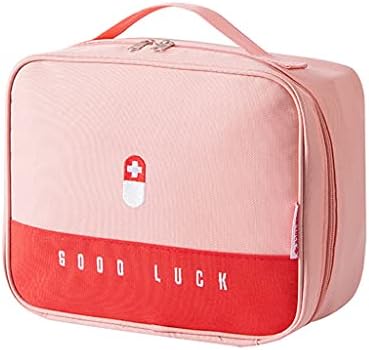 XANHOY Large-Capacity Medicine Box with Zippered Mesh Pockets