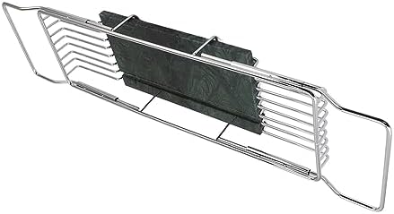 Fafeicy Metal Marble Bathtub Rack - Silver Green