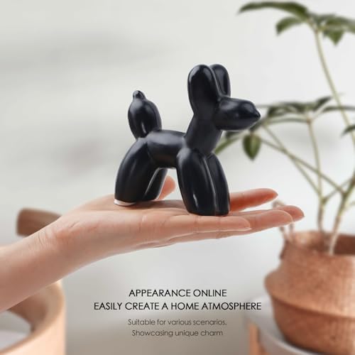 Notakia Balloon Dog Ceramic Statue Home Decor