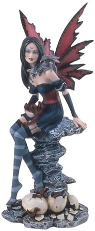 ICE ARMOR 1025 H Red Fairy with Baby Dragons Statue 1