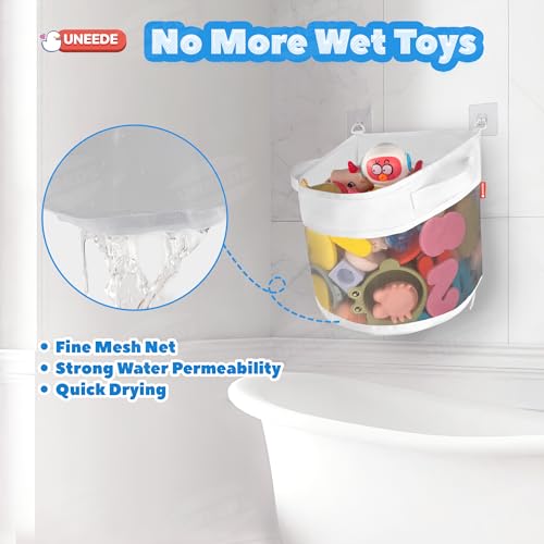 UNEEDE Bath Toy Organizer 415 Gallons Gray