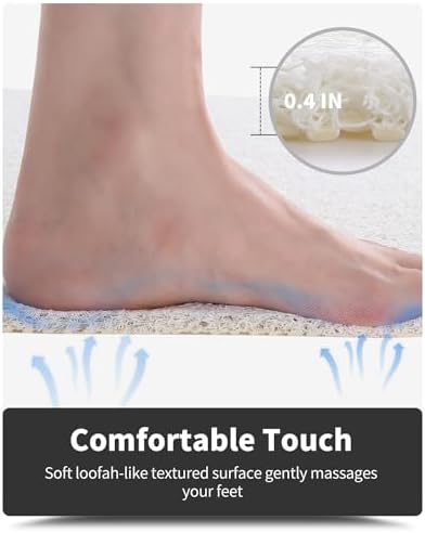 MontVoo Non-Slip Bath Mat 17x30 Inch Quick Drying