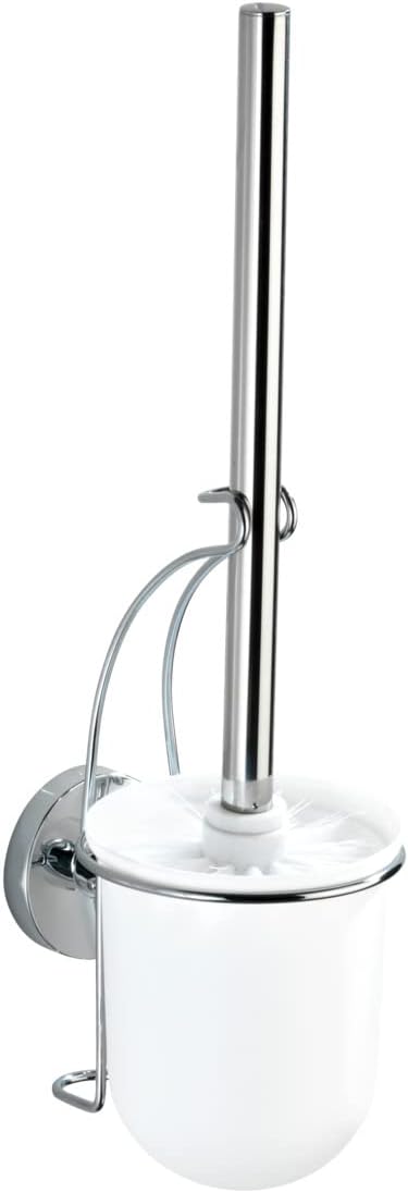 Wenko Vacuum-Loc Wall Toilet Brush Set Silver