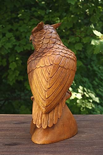 G6 Collection 12 Wooden Handmade Owl Sculpture