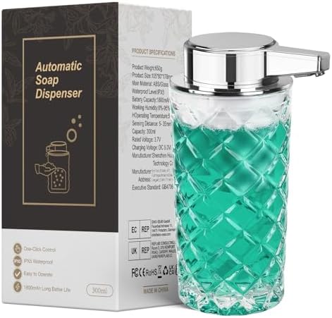 Blancel Automatic Soap Dispenser 11 OZ Glass Touchless