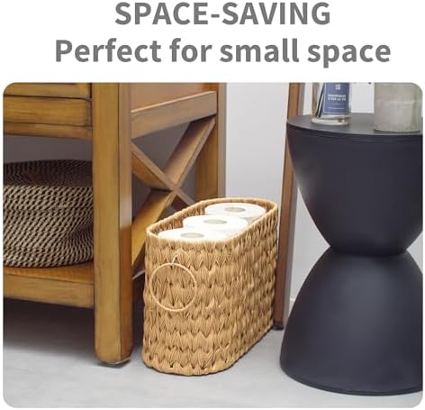 GRANNY SAYS Toilet Paper Storage Basket with 6 Roll Capacity