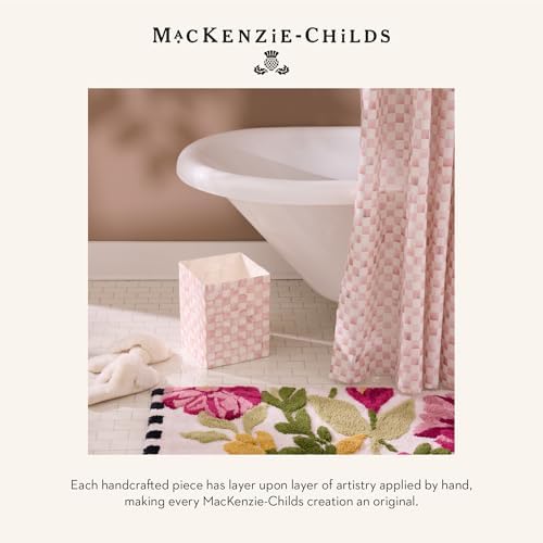 MACKENZIE-CHILDS Capiz Soap Pump with Pink-and-White Rosy Check