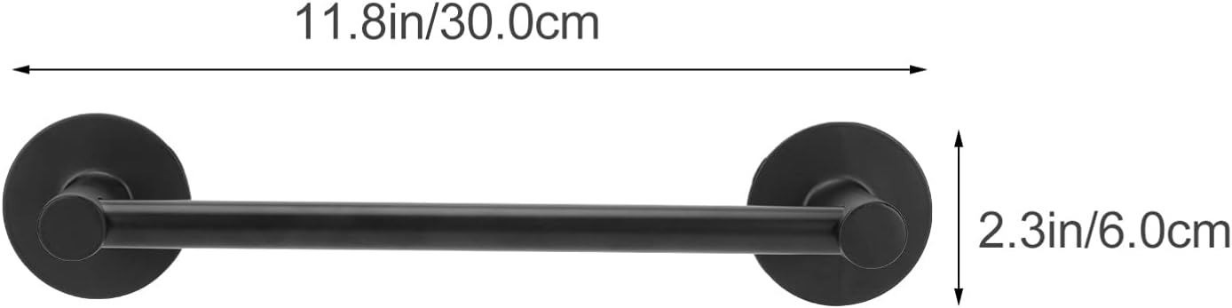 VOSAREA 1Pc Wall Mounted Towel Rack with Punch Design