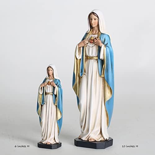 BC Catholic Immaculate Heart of Mary Statue 10 H