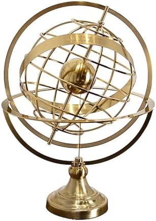 Decorative Gold Globe Armillary Sphere Tabletop Ornament S