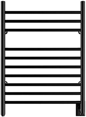 HEATGENE Matte Black Wall-Mounted Towel Warmer