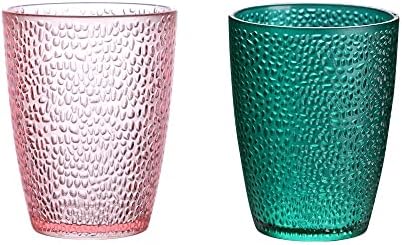 Komost 12oz Plastic Tumblers Set of 2 Reusable Shatterproof