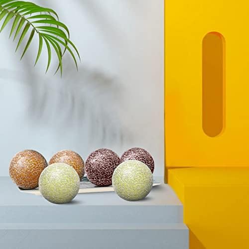 3PCS 335inch Decorative Glass Orbs for Home Party