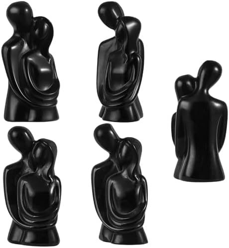 Sportmusies Black Obsidian Romantic Couple Sculpture 1