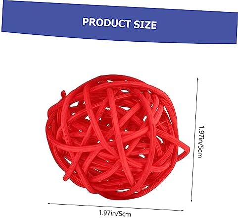 18pcs Rattan Decorative Balls for 4th of July Centerpieces