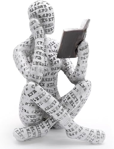 Abstract Thinker Bookshelf Decor Statue by Inheming