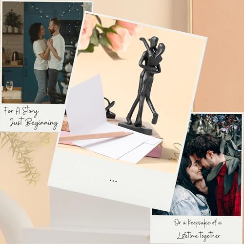6th Anniversary Couple Iron Sculpture Romantic Gift for Her