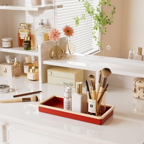 Globion Shatterproof Silicone Vanity Tray for Bathroom and Kitchen