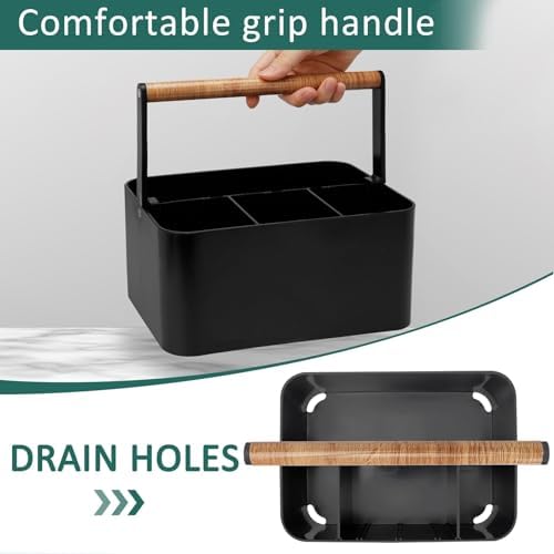 BYUNER Portable Shower Caddy with Adjustable Dividers