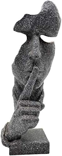 Thinker Statue Keep Silence Office Decor Sculpture 1