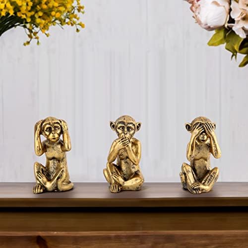 Leekung 3 Wise Monkeys Statue Home Decor