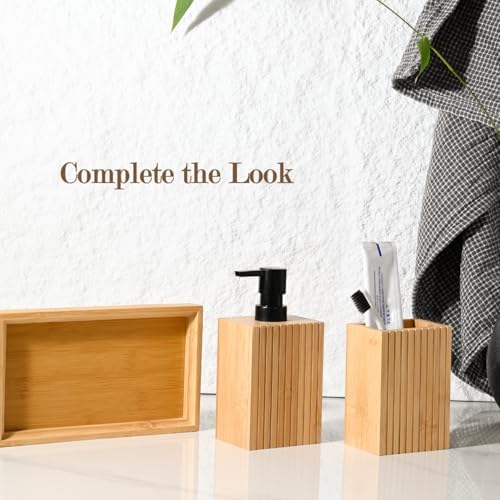 YURIAERY Natural Bamboo Toothbrush Holder 1