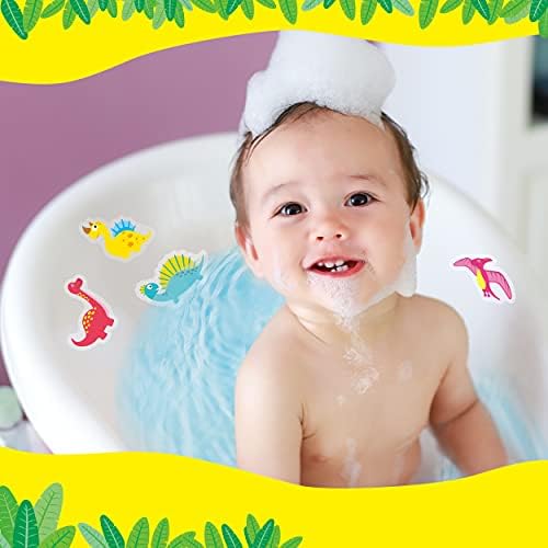 Hebayy 30 Non-Slip Bathtub Stickers with Dinosaur Design 1