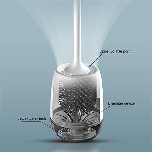 Eco-Friendly TPR Toilet Brush with Wall or Floor Mount