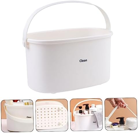 1Pc Portable Plastic Bathing Basket with Efficient Drain