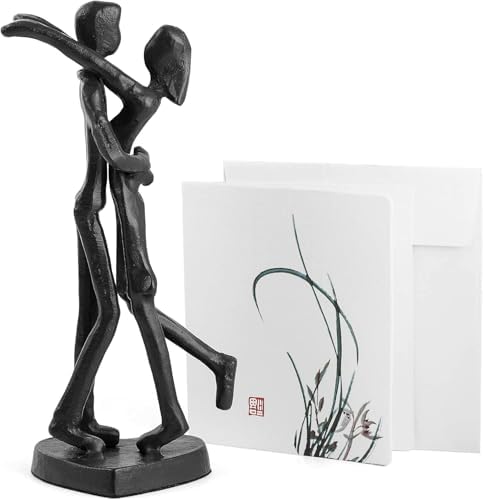 6th Anniversary Couple Iron Sculpture Romantic Gift for Her