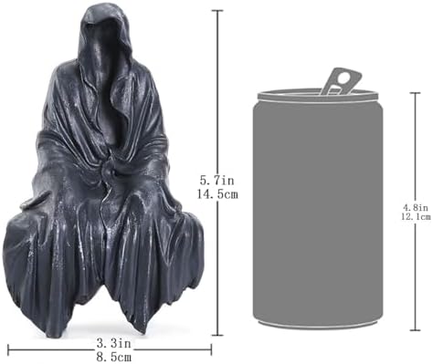 Tabletop Gothic Figurine Grim Reaper Statue - 59 Inch